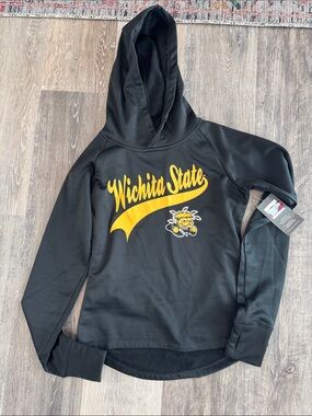 Champion Black Wichita State University Pullover Hoodie -NEW WITH TAGS.